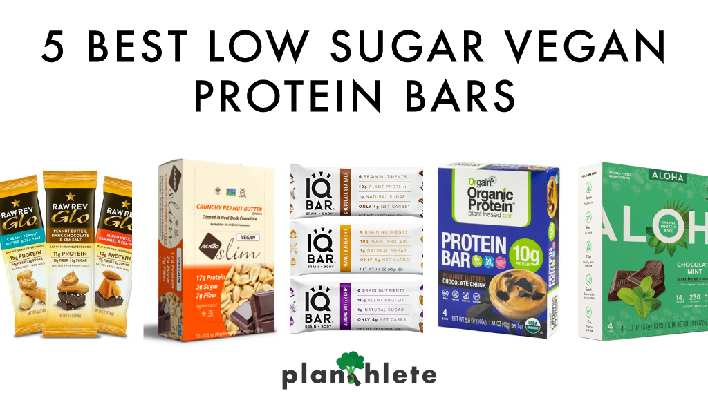 The best low sugar vegan protein bars